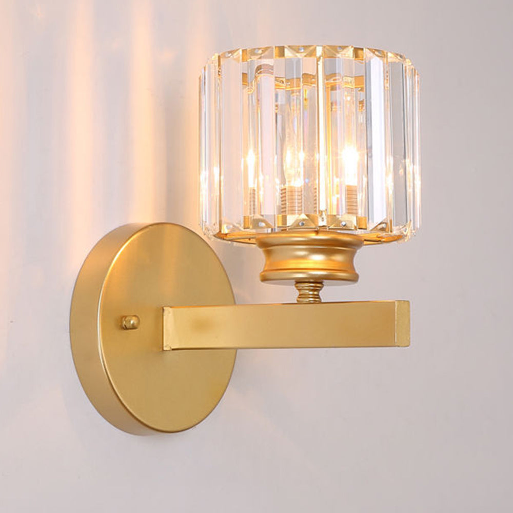 Kristallglas Vägglampa med Modern Armdesign