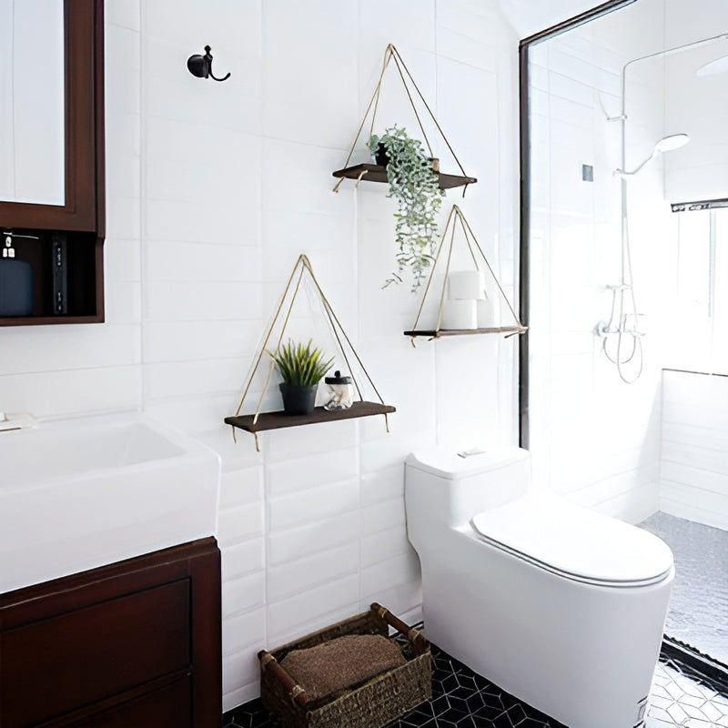 Chic SwingShelf - Minimalistiskt Multifunktionellt Hängande Vägghylla