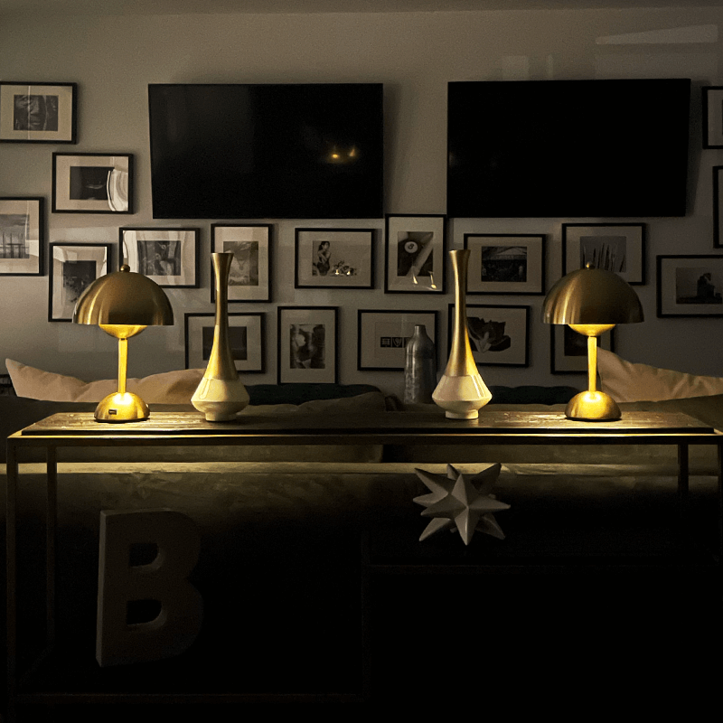 Brulee Modern Bordslampa Vattentät Trådlös och Uppladdningsbar