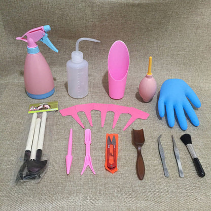 Sukkulentträdgårdsverktygsset med sprayflaska och tillbehör
