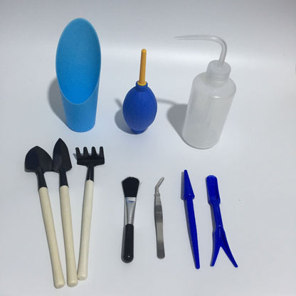 Sukkulentträdgårdsverktygsset med sprayflaska och tillbehör