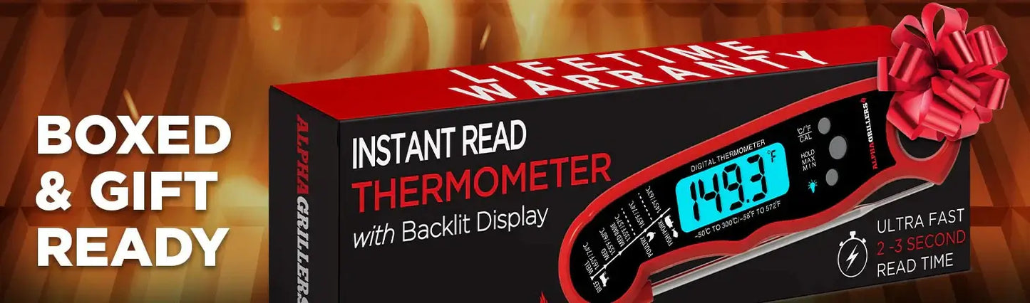 Royallure Instant-Read Kötttermometer, Snabb Digital Probe för Kök & Grillning