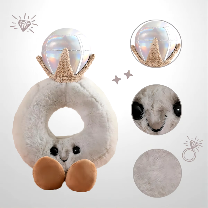 Carvallo – Diamantring i plysch för lekfull dekoration och roliga presenter