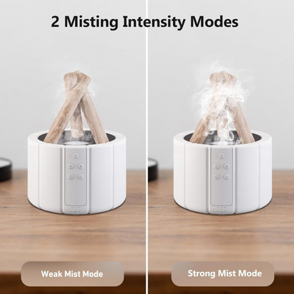 BONFLAME – Ultraljud-luftfuktare med lägereld-ljus &amp; aromaterapifunktion