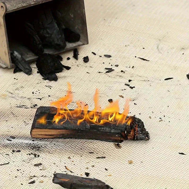 Carvallo GrillShield Pro | Värmebeständig & Funkresistent | 100×100 cm | För BBQ, eldar & rökare