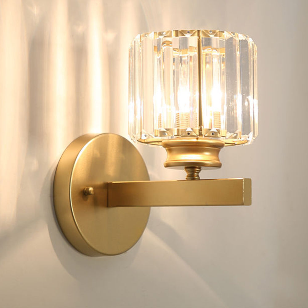 Crystal Hallway Wall Light | 5.9″×9.4″ | Järn‑Kristall Armatur | Hårdkopplad | Brick by Brick