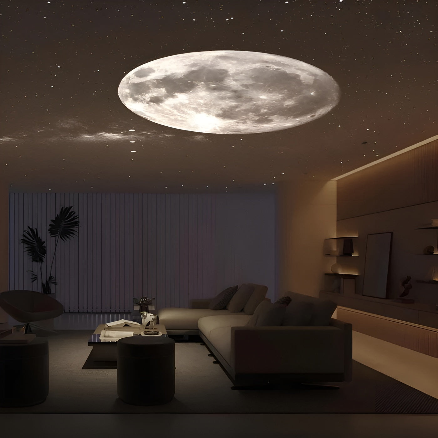 Mundlampa med stjärnprojektion – Stämningsfull LED-belysning för sovrum och barnrum