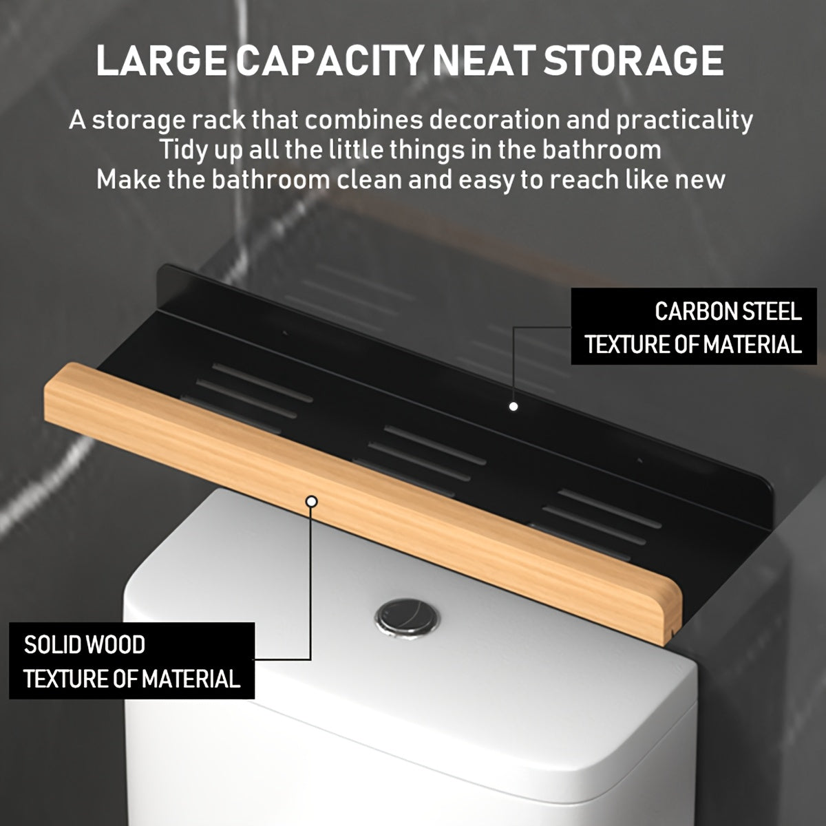 Stilig Vägghylla Toalettpapperställ – Perfekt för Badrumsorganisation