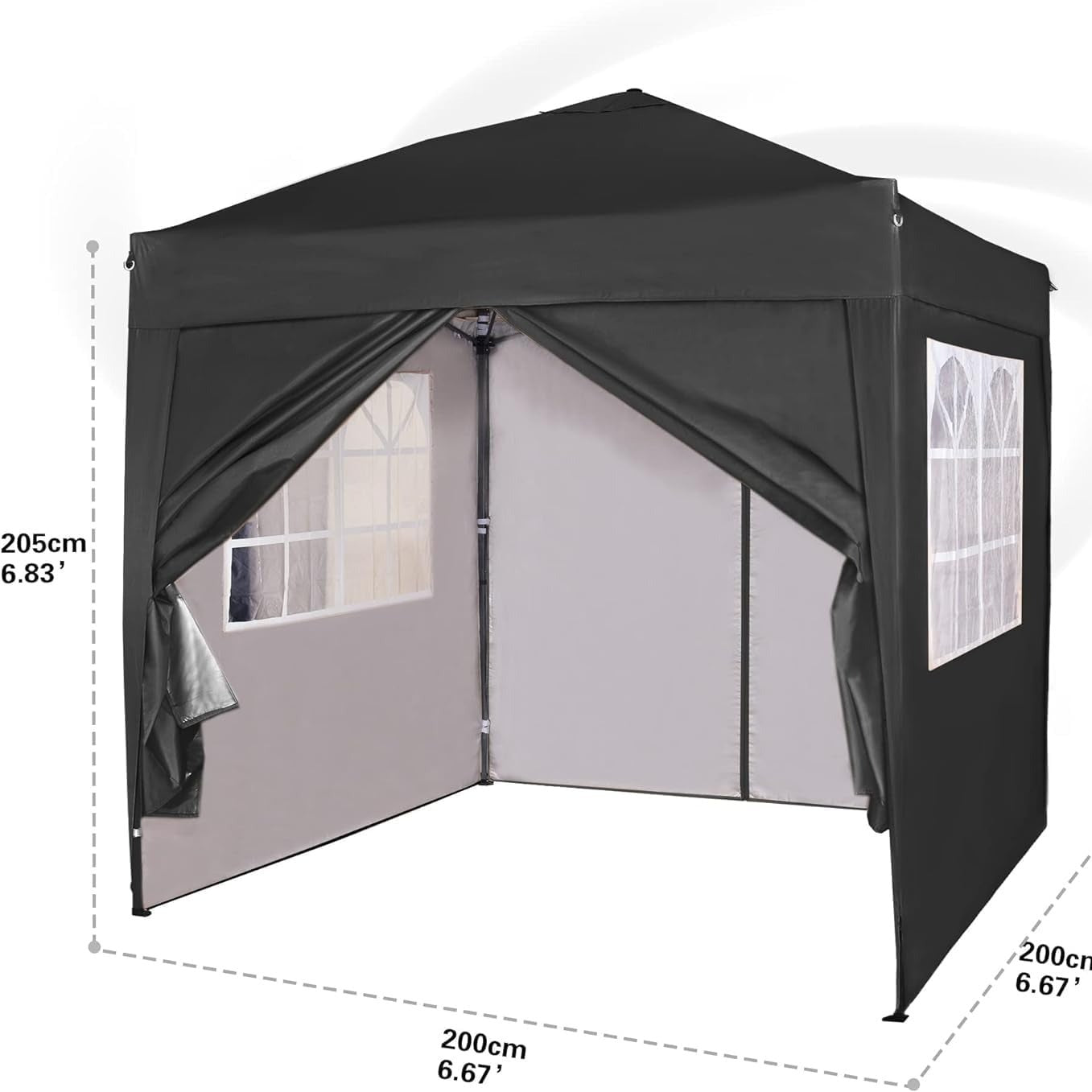 Utomhus Vattentät Paviljongtält med Sidor