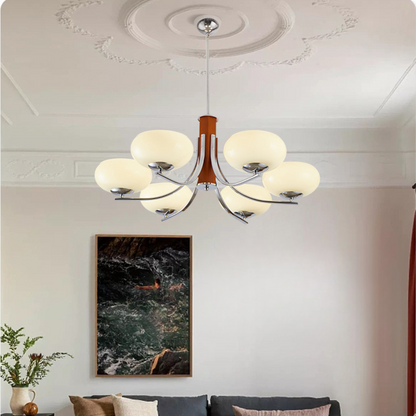 Lunaro | Bauhaus Pendellampa med 3/5 opalglas-huvuden