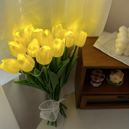 Tulp-Lampa - LED Bukett Nattlampan för Rumsdekoration