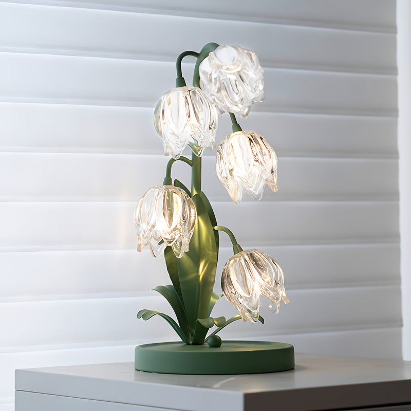 BellBloom - Elegant Bellflower LED Bordslampa