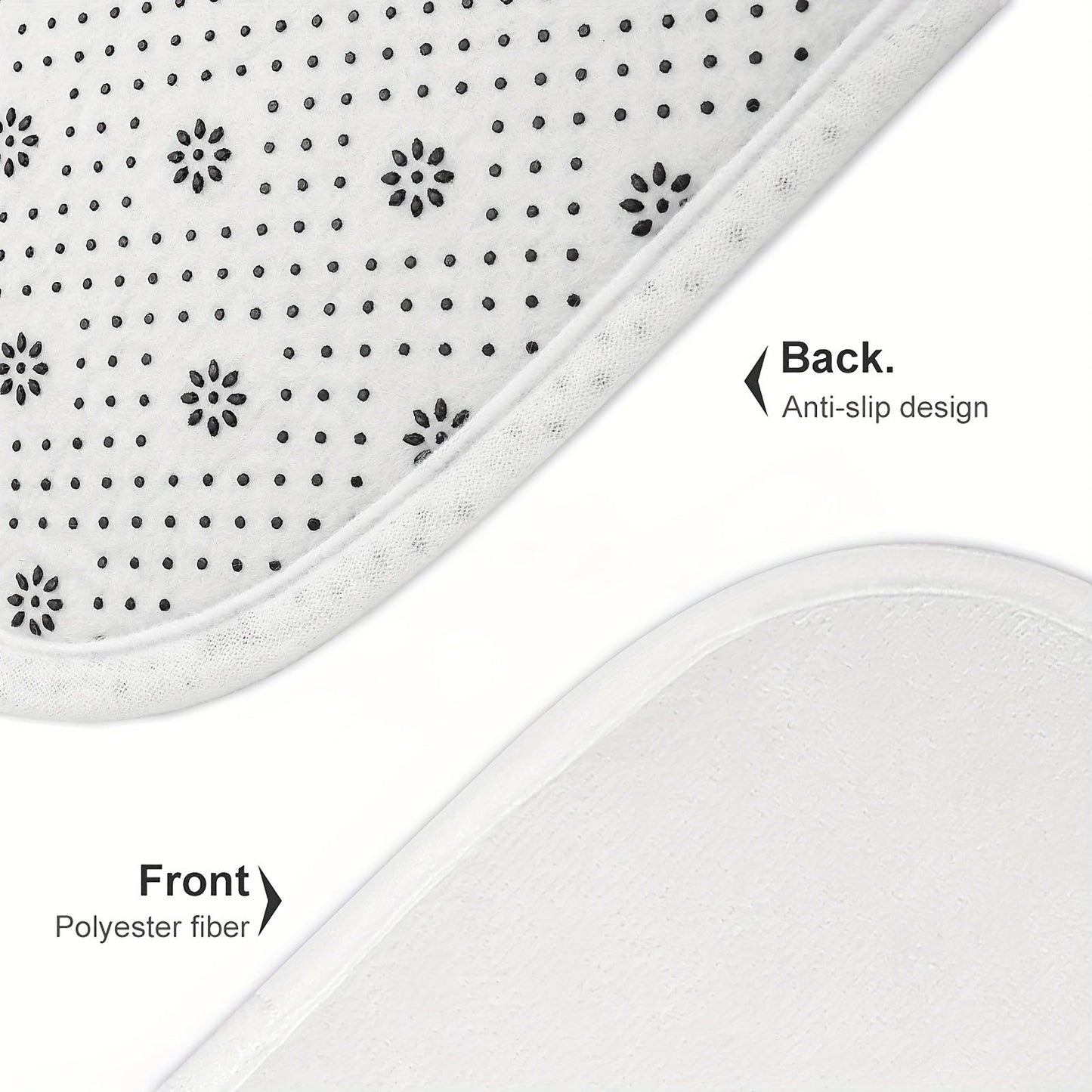 Tropiska Löv Badmatta Set – Absorberande och Bekväm för Badrummet