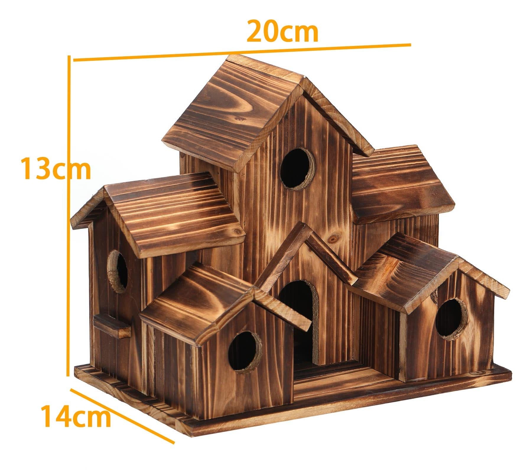 NatureNest - Artisan Birdhouse med sex mysiga ingångar