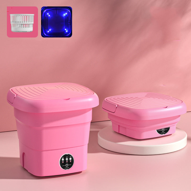Tvättmaskin Bärbar Fällbar Mini Tvättkorg