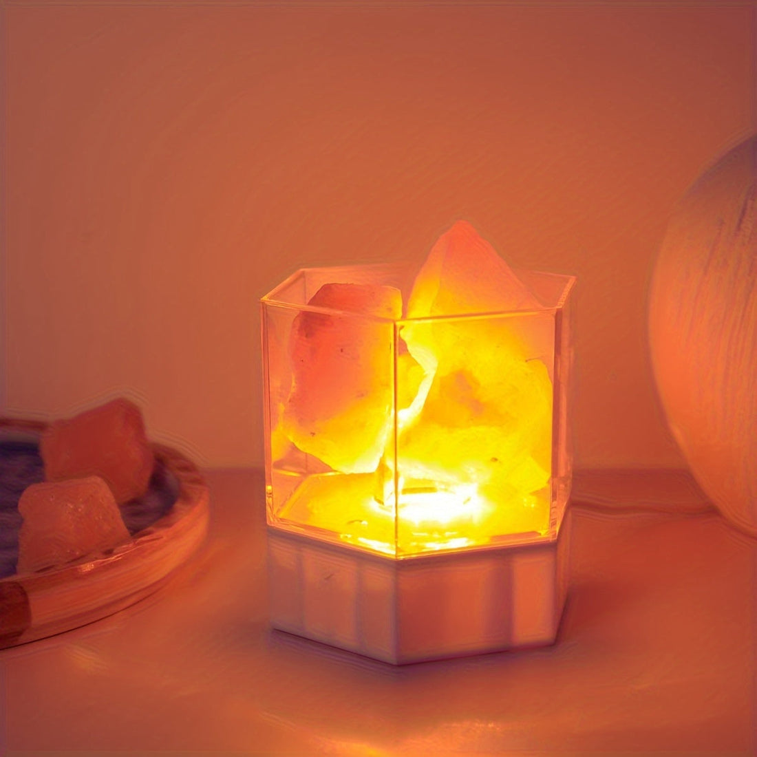 Zoutlampa - Himalaya Nattlampa med USB-anslutning