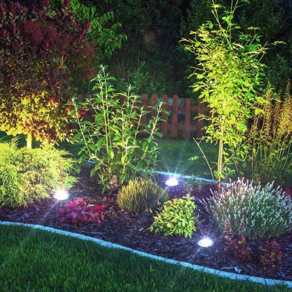 GlowDiscs – Utomhus solcellslampor, set om 8