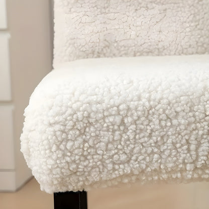 SherpaFit Stolskydd - Mysigt Sträckt Sherpa Matsalsstolskydd