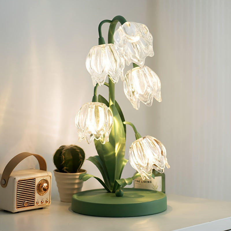 BellBloom - Elegant Bellflower LED Bordslampa