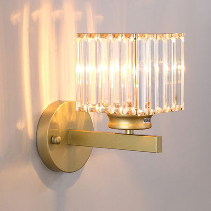 Kristallglas Vägglampa med Modern Armdesign