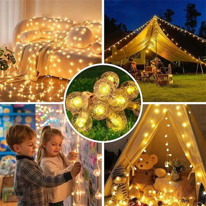 Solenergi LED Fe Fairy Lights | Vattentåliga Utomhus Ljus Slingor