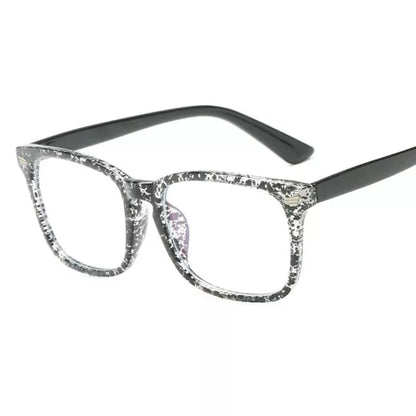 Blått ljusblockerande fyrkantiga glasögon