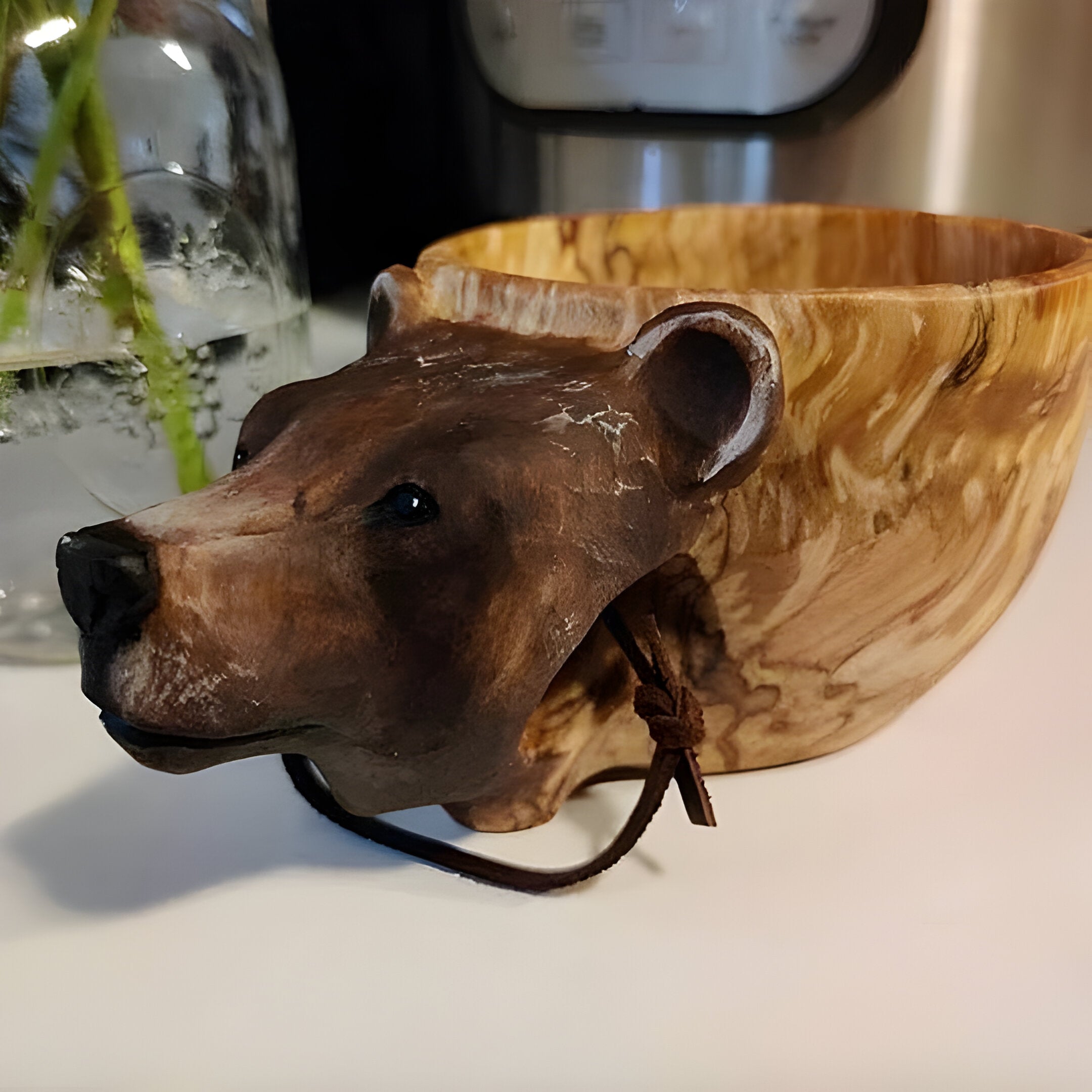 NatureBeast Mug - Handgjord Trä Djur Kopp