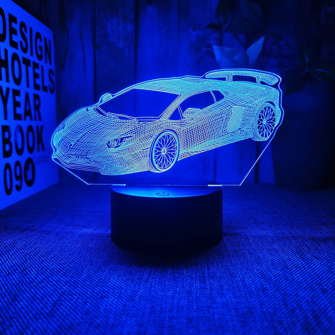 AutoLamp - 3D Sportbil Nattlampan med Touch Control och USB