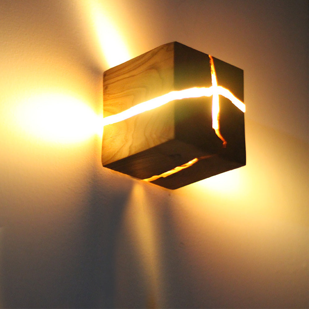 Kreativ Sprucken Gång Vägglampa