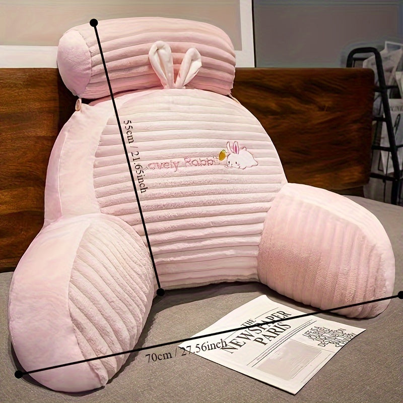 Plush Sängkudde med Ryggstöd - Mjuk Ländryggsstöd för Säng och Soffa, Fyra Säsonger