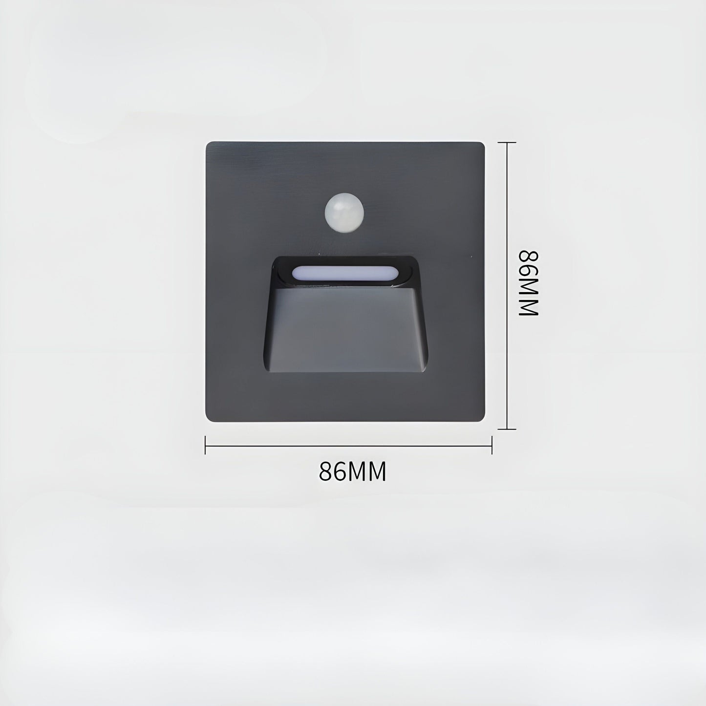 LED-utomhusvägglampa med rörelsesensor – Vattentät nattlampa för trädgård och terrass