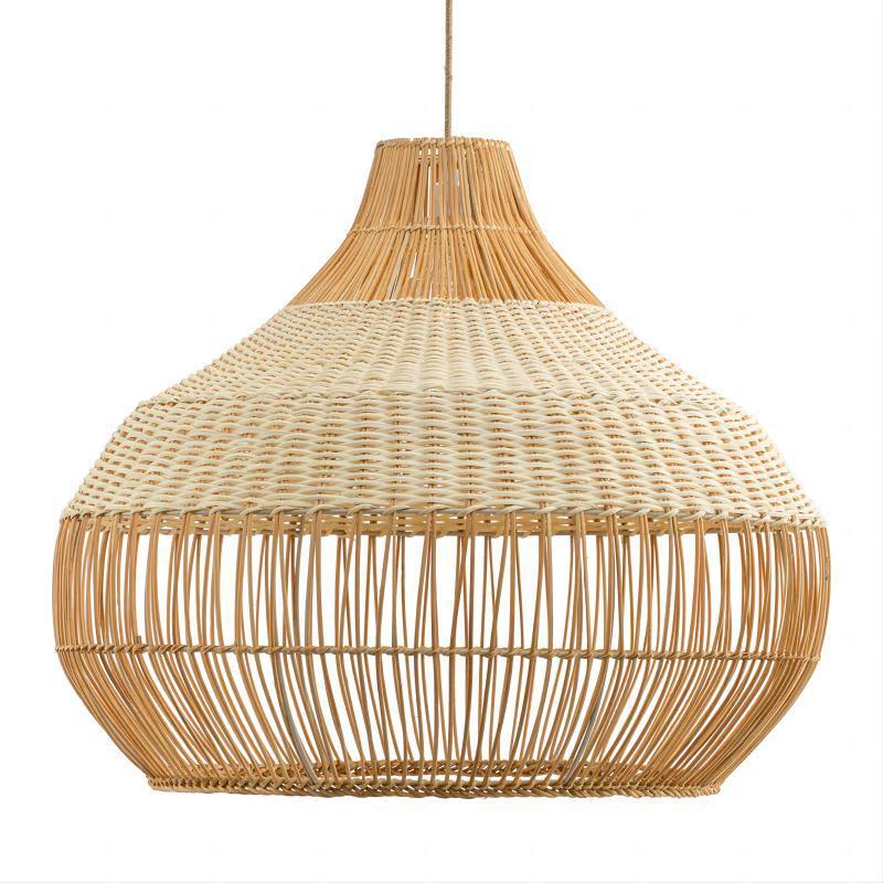 Rieten designlampa i japansk stil