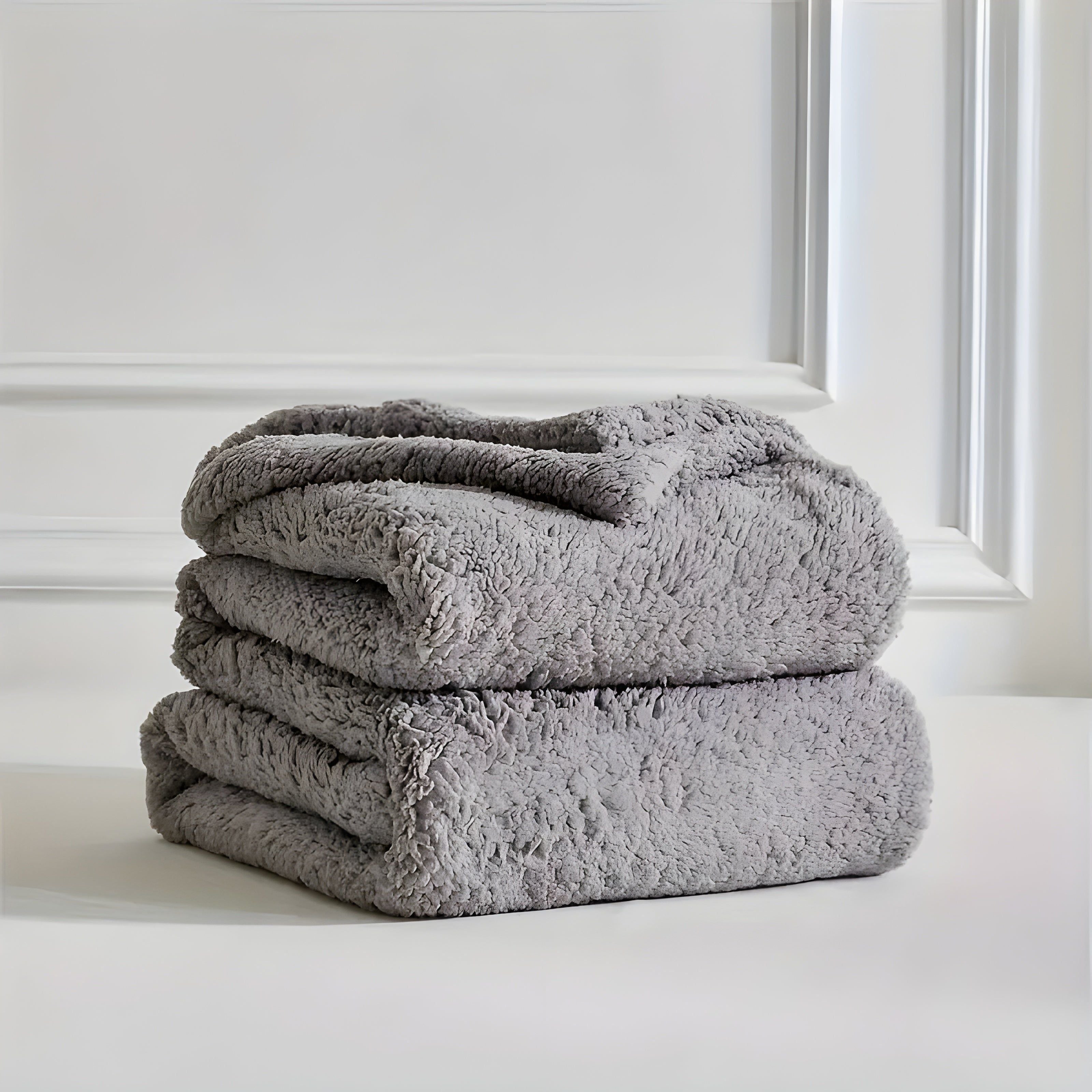 DoubleCozy Blanket - Lätt och avslappnad dubbelsidig Sherpa-fleecefilt