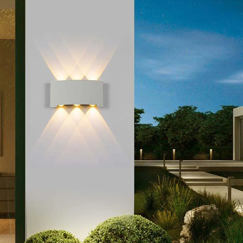Vägglampa Modern Vit LED Vattentålig Lampa
