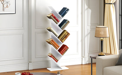 TreeStack Regal – 8-tiers trähylla