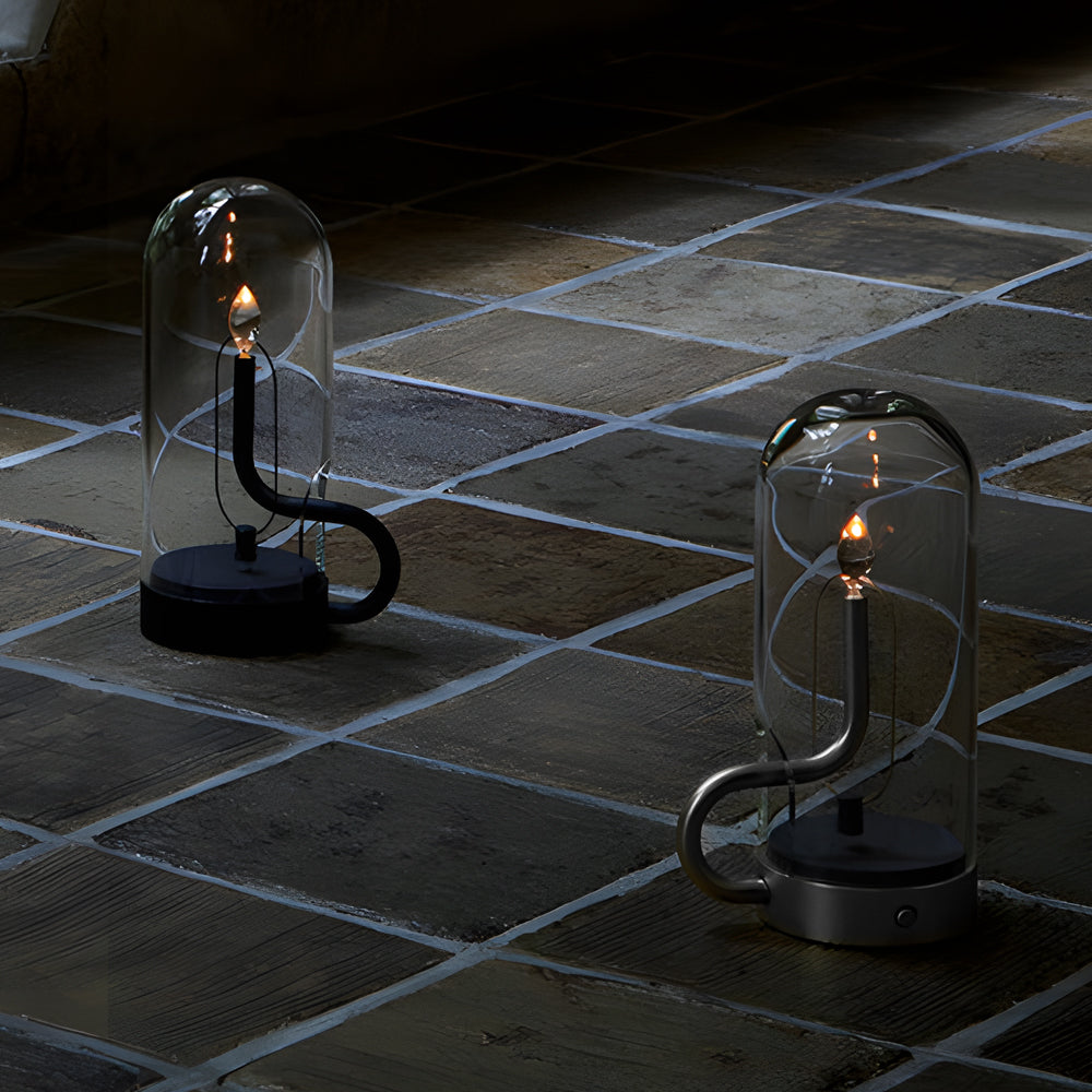 NordicGlow - Opladdningsbar Trådlös LED Bordslampa med Inbyggt Batteri