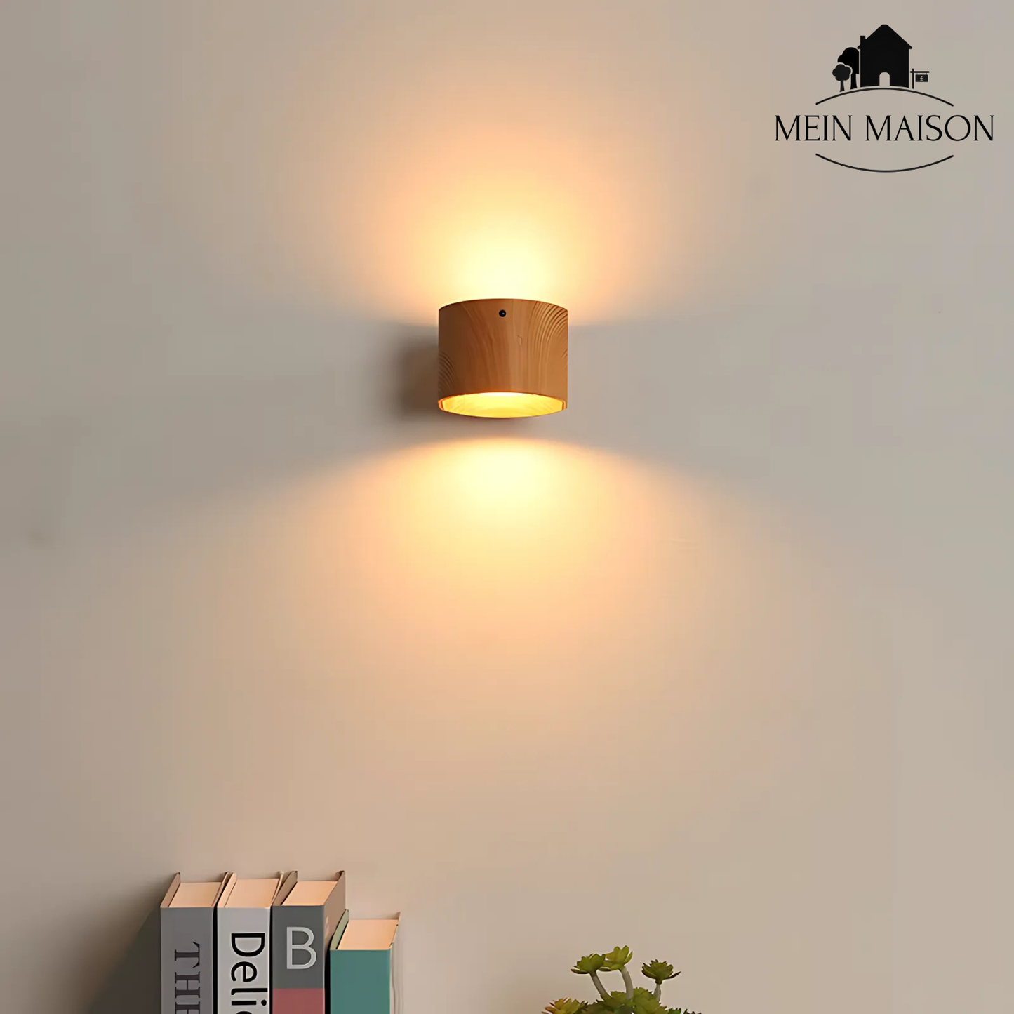 Carvallo LumiScandi | Trådlös & Återuppladdningsbar | Skandinavisk Design | Ekträ