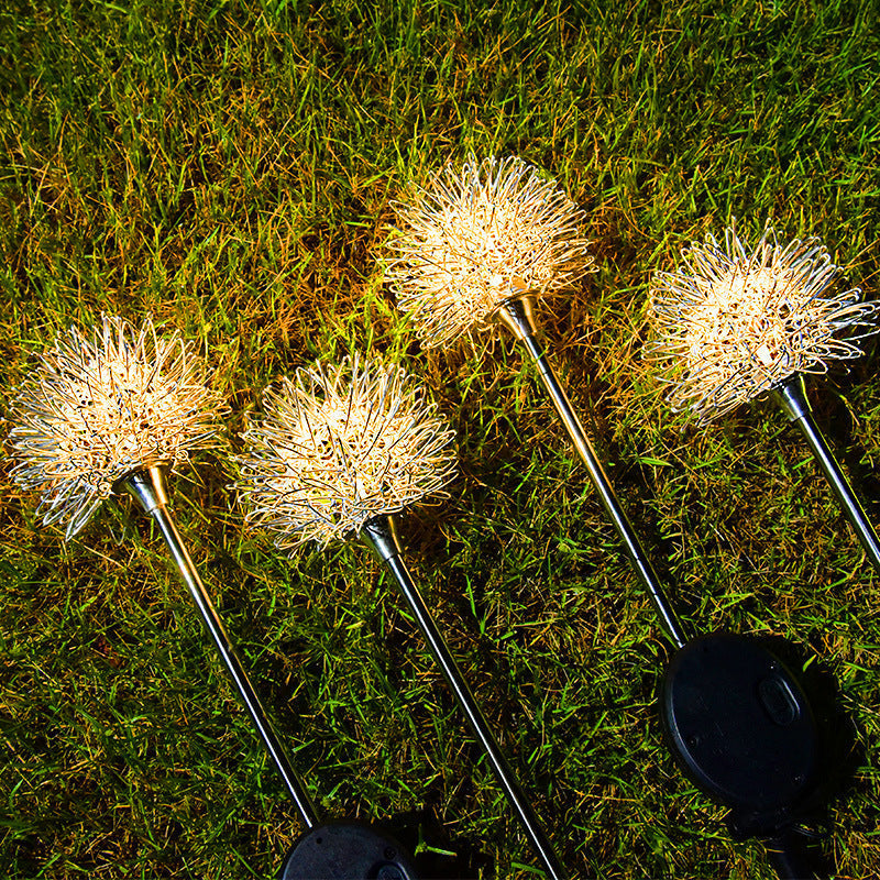 Carvallo - Vattentät solcellsträdgårdslampa i maskrosdesign