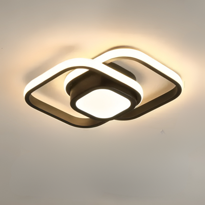 Modern LED Taklampa - 2 Ringar Kreativ Design
