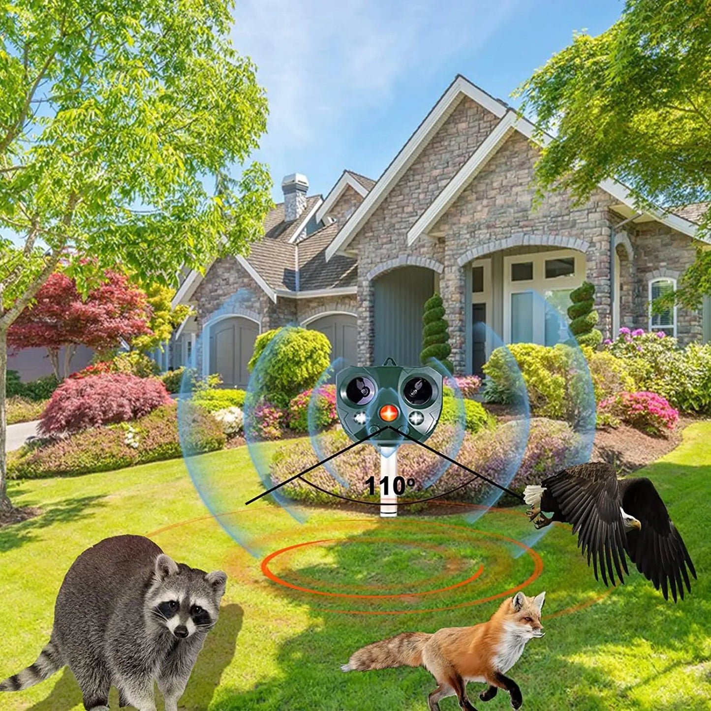 Ultrasonic Fågel & Skadedjursförsvar