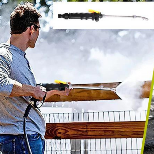 Carvallo AquaForce Duo | Dubbeltryckssystem | För bil, terrass & trädgårdsmöbler | Vatten- & tidsbesparande