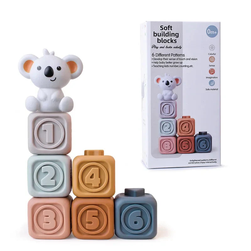 Baby Sensoriska Stapelblock
