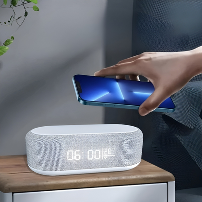 BrightCharge Klocka – Trådlös laddstation och väckarklocka