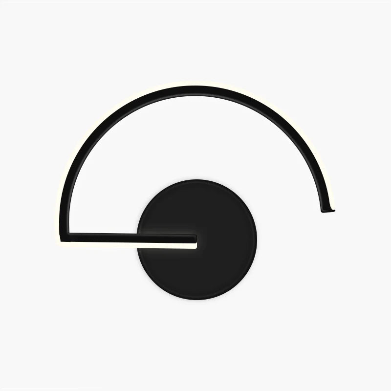 Modern LED Vägglampa Svart/Vit Metall