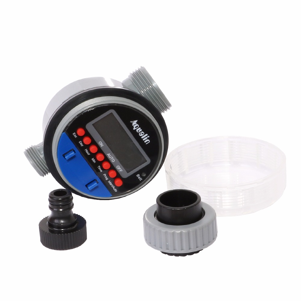 Digital bevattningsur med LCD-display – Automatisk trädgårdsbevattning för växter
