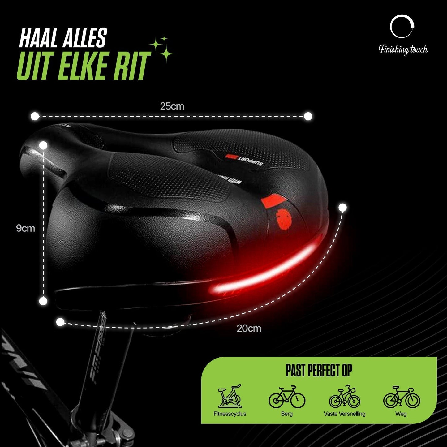 Carvallo - Premium vadderad cykelsadel