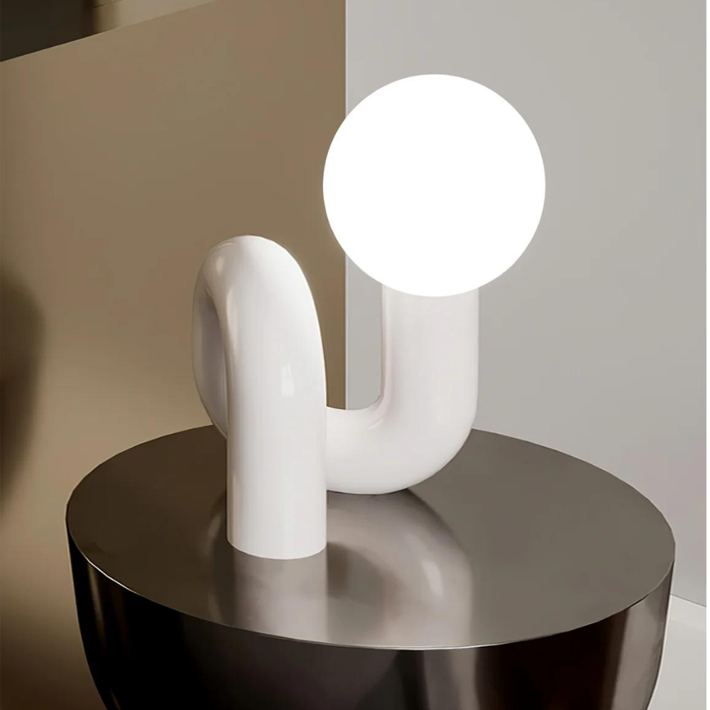 Carvallo - Modern glasbordslampa med varm belysning