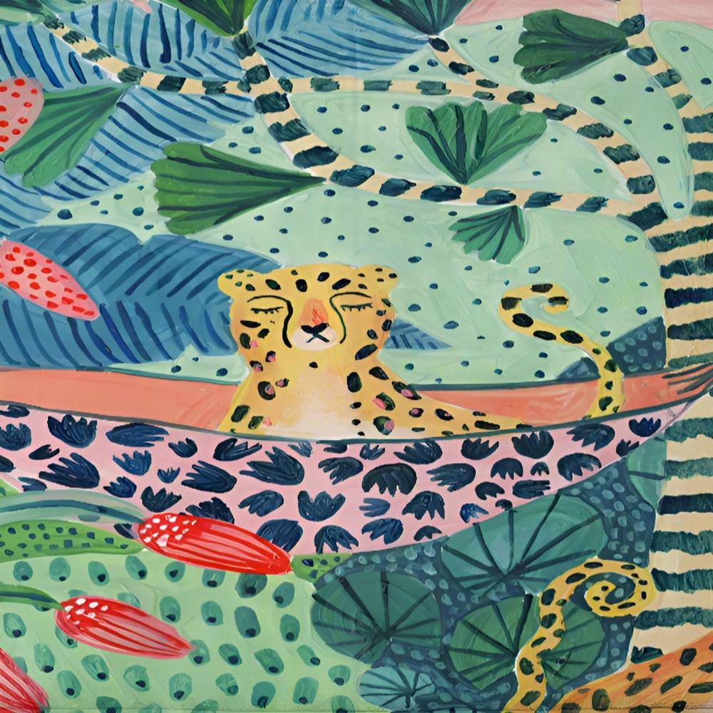 Tropisk Gepard Duschdraperi