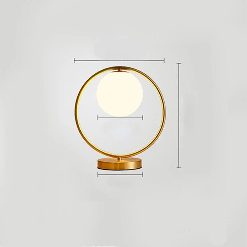 LumiAura - Dimbar Lampa med Unik Ringdesign