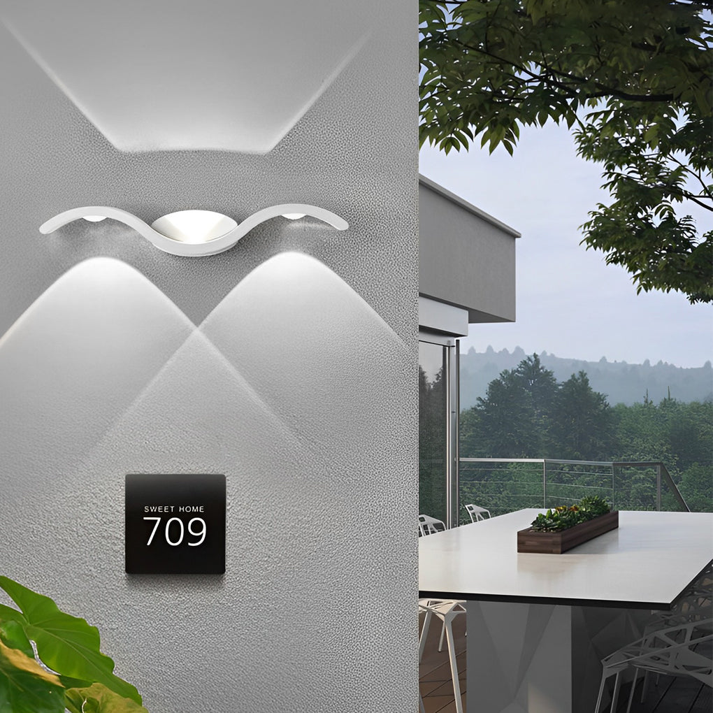 Vägglampa Modern Utomhus LED Upp Ner Lampa
